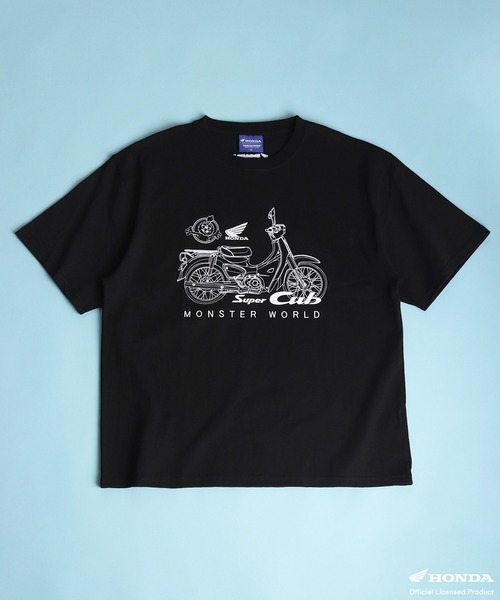 WESTSEA(ウエストシー)の「HONDA × MONSTER WORLD プリント ワンポイント刺繍 半袖Tシャツ(Tシャツ/カットソー・メンズ・ホワイト/ブラック系その他/ブラック/ホワイト系その他・M/L)」の11枚目の写真