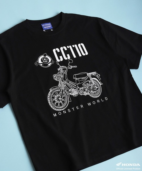 WESTSEA(ウエストシー)の「HONDA × MONSTER WORLD プリント ワンポイント刺繍 半袖Tシャツ(Tシャツ/カットソー・メンズ・ホワイト/ブラック系その他/ブラック/ホワイト系その他・M/L)」の16枚目の写真