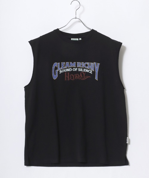 POWER TO THE PEOPLE（パワートゥーザピープル）の「POWER TO THE PEOPLE/パワートゥザピープル ヴィンテージ古着ライク フロント バックプリント ノースリーブTシャツ レディース メンズ トップス（Tシャツ/カットソー・レディース・オフホワイト/ブラック/ブラック系その他/ブラック系その他2/グレー系その他/ホワイト系その他/グレー系その他2/チャコール/ホワイト系その他2・LL/L/M）」の12枚目の写真