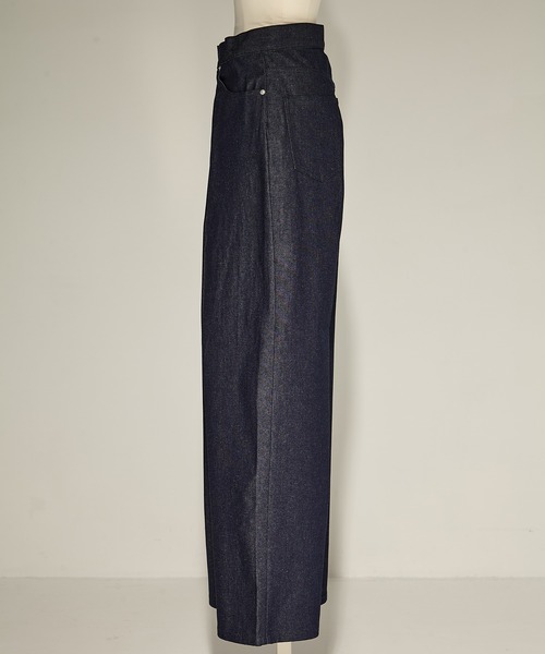 ✨極美品✨ JOHN LAWRENCE SULLIVAN ワイドパンツ Washed denim super wide pants