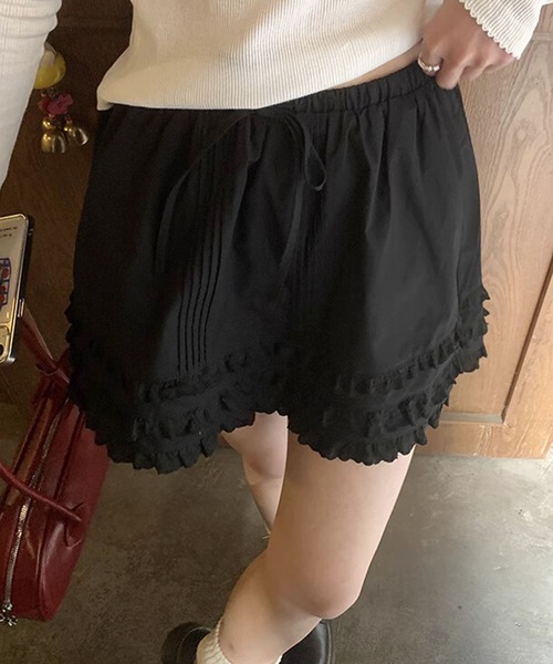 HOOK(フック)の「【HOOK】for girls レースフリルガーリースカート(スカート・レディース・ホワイト/ブラック・SMALL/MEDIUM/LARGE)」の14枚目の写真