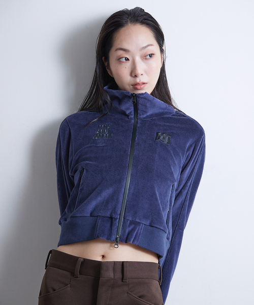 PARIS SAINT-GERMAIN(パリサンジェルマン)の「【Paris Saint-Germain / パリ・サン=ジェルマン】 PILE CROP TRACK JACKET(その他アウター・レディース・アイボリー/ネイビー・FREE)」の5枚目の写真