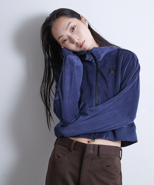 PARIS SAINT-GERMAIN(パリサンジェルマン)の「【Paris Saint-Germain / パリ・サン=ジェルマン】 PILE CROP TRACK JACKET(その他アウター・レディース・アイボリー/ネイビー・FREE)」の6枚目の写真
