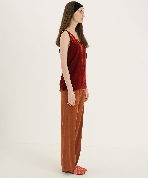 CLANE(クラネ)の「BRIGHT JERSEY PANTS(その他パンツ・レディース・オレンジ/アイボリー/ブラック・0/2/1)」の14枚目の写真