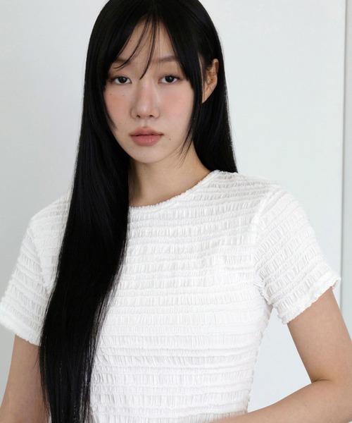 3.3 Field Trip （3.3フィールドトリップ）の「3.3 Field Trip／クロップＴ（Tシャツ/カットソー・レディース・ブラック/アイボリー・FREE）」の8枚目の写真