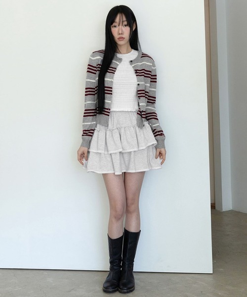 3.3 Field Trip （3.3フィールドトリップ）の「3.3 Field Trip／クロップＴ（Tシャツ/カットソー・レディース・ブラック/アイボリー・FREE）」の11枚目の写真