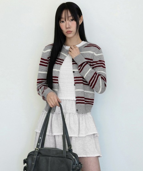 3.3 Field Trip （3.3フィールドトリップ）の「3.3 Field Trip／クロップＴ（Tシャツ/カットソー・レディース・ブラック/アイボリー・FREE）」の12枚目の写真