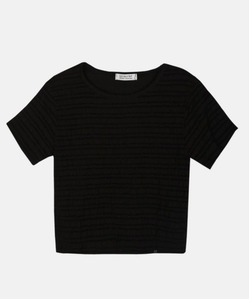 3.3 Field Trip （3.3フィールドトリップ）の「3.3 Field Trip／クロップＴ（Tシャツ/カットソー・レディース・ブラック/アイボリー・FREE）」の16枚目の写真