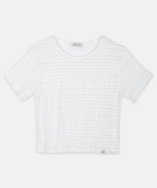 3.3 Field Trip （3.3フィールドトリップ）の「3.3 Field Trip／クロップＴ（Tシャツ/カットソー・レディース・ブラック/アイボリー・FREE）」の17枚目の写真