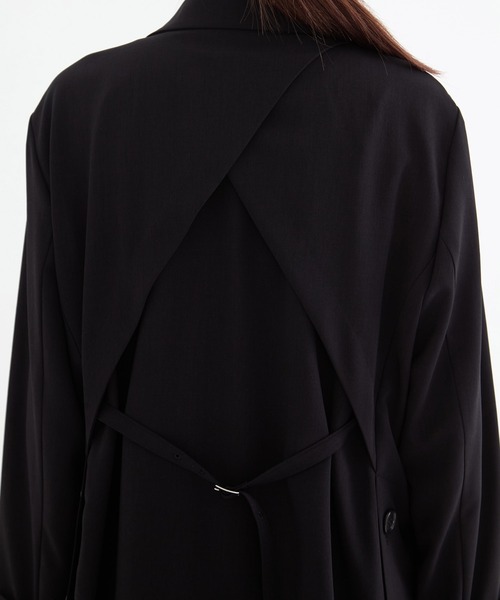 セール】バックベルトレイヤードジャケット｜ウォッシャブル