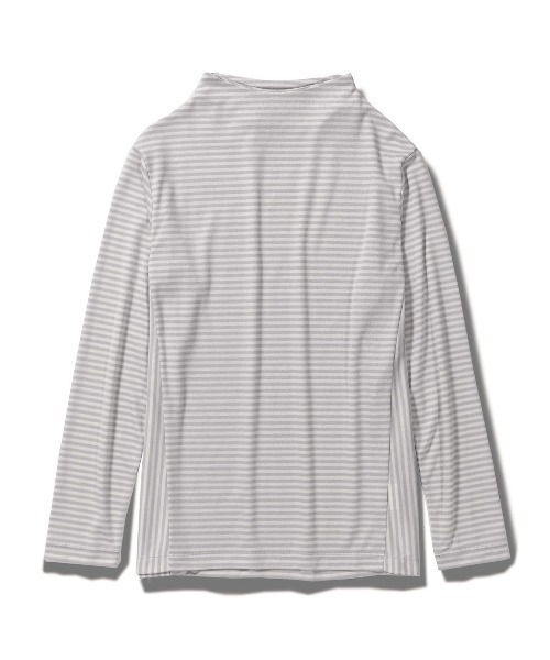 Foxfire(フォックスファイヤー)の「TSスムースBDボトルネック(Tシャツ/カットソー・レディース・ラベンダー/ライトグリーン/クリーム・S/M/L)」の3枚目の写真
