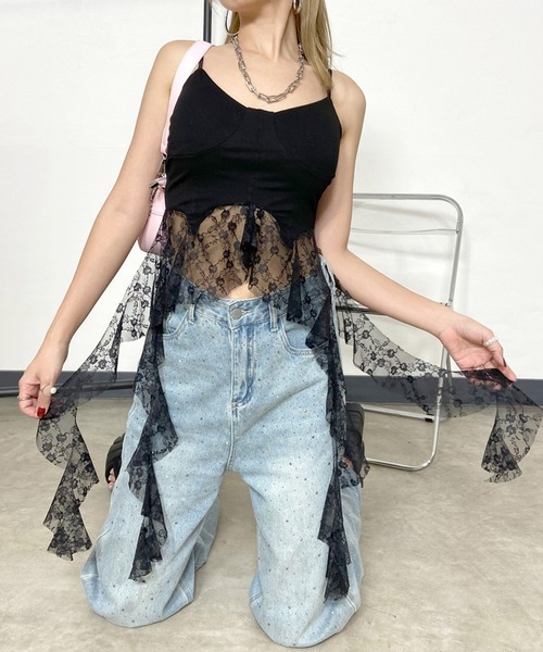 FACETASM レースアップタンクトップ FACETASM(ファセッタズム) / レースアップタンクトップ/00