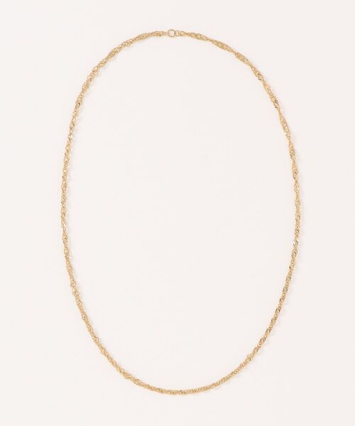 calmila(カルミラ)の「【 金属アレルギー対応 】ツイストチェーンネックレス / ステンレス 幅2mm(ネックレス・レディース・シルバー/ゴールド・ONESIZE)」の5枚目の写真