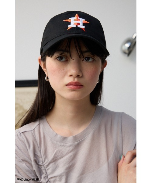 AZUL by moussy（アズールバイマウジー）の「NEWERA×MLB×SBC アストロズキャップ（キャップ・メンズ・ブラック・FREE）」の11枚目の写真