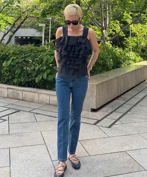 JENNE（ジェンヌ）の「ボリュームブーケブラウス（その他トップス・レディース・ブラック/ライトブルー・SMALL/MEDIUM/LARGE）」の10枚目の写真