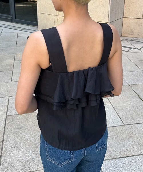 JENNE（ジェンヌ）の「ボリュームブーケブラウス（その他トップス・レディース・ブラック/ライトブルー・SMALL/MEDIUM/LARGE）」の13枚目の写真