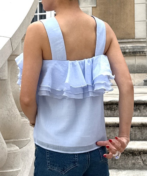 JENNE（ジェンヌ）の「ボリュームブーケブラウス（その他トップス・レディース・ブラック/ライトブルー・SMALL/MEDIUM/LARGE）」の16枚目の写真