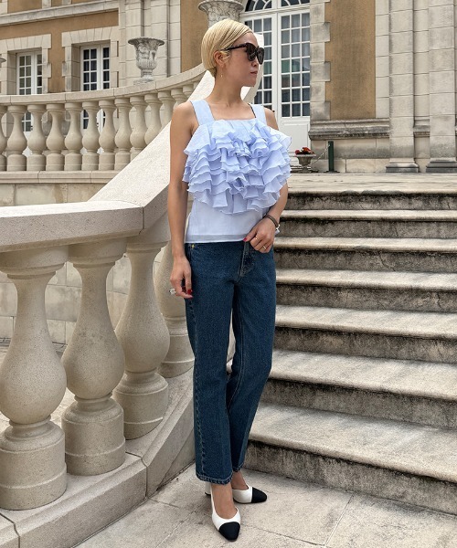 JENNE（ジェンヌ）の「ボリュームブーケブラウス（その他トップス・レディース・ブラック/ライトブルー・SMALL/MEDIUM/LARGE）」の20枚目の写真