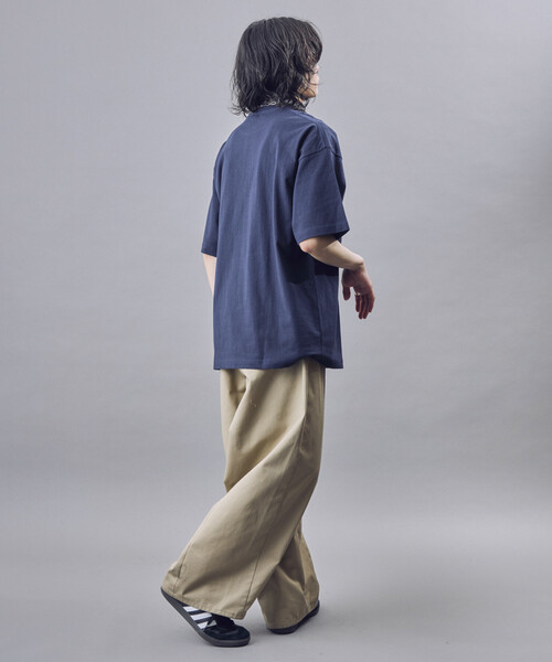 PUBLUX（パブリュクス）の「PUBLUX/パブリュクス Lovepop studio フラワー刺繍プリントTシャツ(限定展開)(UNISEX)（Tシャツ/カットソー・メンズ・ブラック/ネイビー/オフホワイト・SMALL/MEDIUM/LARGE）」の11枚目の写真