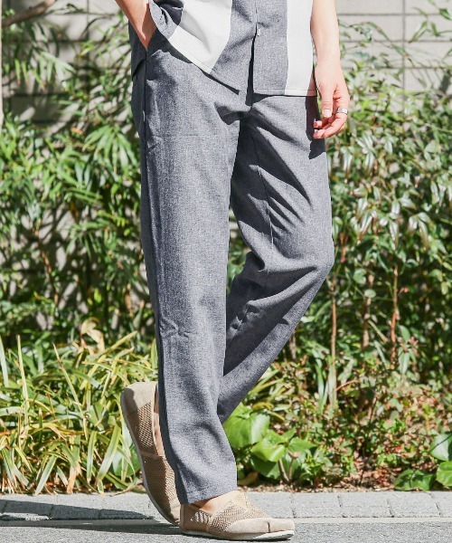 LUXSTYLE(ラグスタイル)の「イージーテーパードパンツ(スラックス・メンズ・ネイビー/ブラック/グレー・M/L/XL)」の3枚目の写真