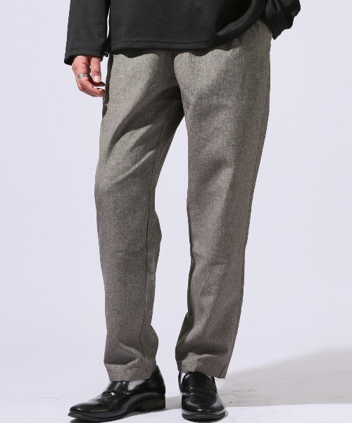 LUXSTYLE(ラグスタイル)の「イージーテーパードパンツ(スラックス・メンズ・ネイビー/ブラック/グレー・M/L/XL)」の2枚目の写真