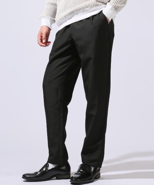 LUXSTYLE(ラグスタイル)の「イージーテーパードパンツ(スラックス・メンズ・ネイビー/ブラック/グレー・M/L/XL)」の1枚目の写真