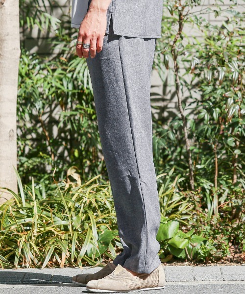LUXSTYLE(ラグスタイル)の「イージーテーパードパンツ(スラックス・メンズ・ネイビー/ブラック/グレー・M/L/XL)」の10枚目の写真