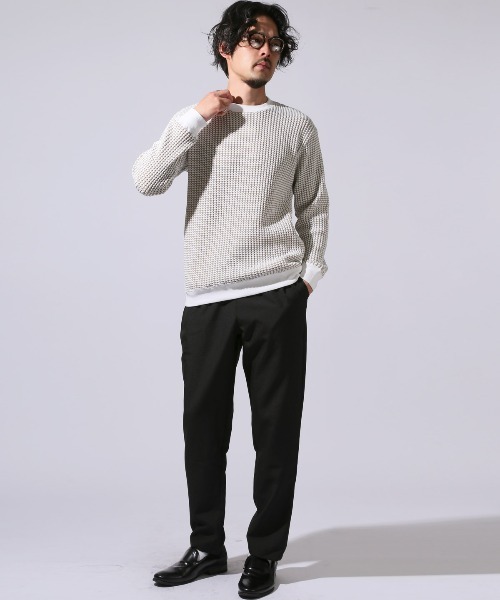 LUXSTYLE(ラグスタイル)の「イージーテーパードパンツ(スラックス・メンズ・ネイビー/ブラック/グレー・M/L/XL)」の15枚目の写真