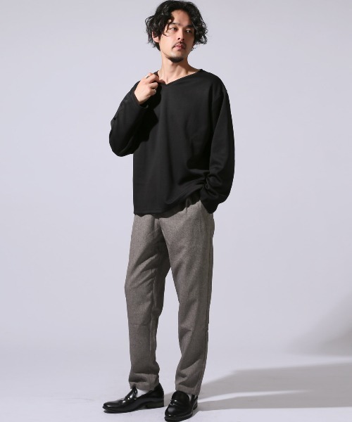 LUXSTYLE(ラグスタイル)の「イージーテーパードパンツ(スラックス・メンズ・ネイビー/ブラック/グレー・M/L/XL)」の17枚目の写真