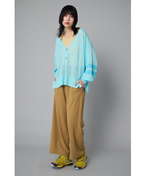 HeRIN.CYE(ヘリンドットサイ)の「Sheer line cardigan シアーラインカーディガン(カーディガン/ボレロ・レディース・ベージュ/ライトブルー/レッド・FREE)」の7枚目の写真
