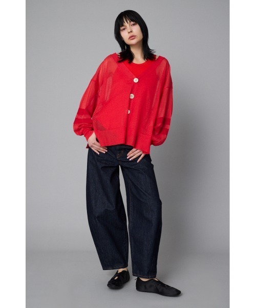 Sheer line cardiganシアーラインカーディガン