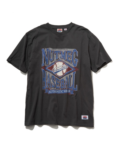 NO NEED(ノーニード)の「【NUTMEG/ナツメグ】BASEBALL T(Tシャツ/カットソー・メンズ・チャコール/グレー/ブラック/ホワイト/ネイビー・LL/M/L)」の5枚目の写真