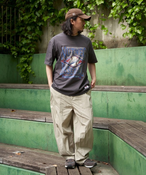 NO NEED(ノーニード)の「【NUTMEG/ナツメグ】BASEBALL T(Tシャツ/カットソー・メンズ・チャコール/グレー/ブラック/ホワイト/ネイビー・LL/M/L)」の9枚目の写真