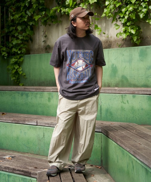 NO NEED(ノーニード)の「【NUTMEG/ナツメグ】BASEBALL T(Tシャツ/カットソー・メンズ・チャコール/グレー/ブラック/ホワイト/ネイビー・LL/M/L)」の14枚目の写真