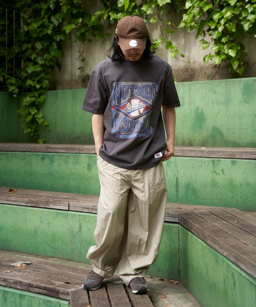 NO NEED(ノーニード)の「【NUTMEG/ナツメグ】BASEBALL T(Tシャツ/カットソー・メンズ・チャコール/グレー/ブラック/ホワイト/ネイビー・LL/M/L)」の6枚目の写真