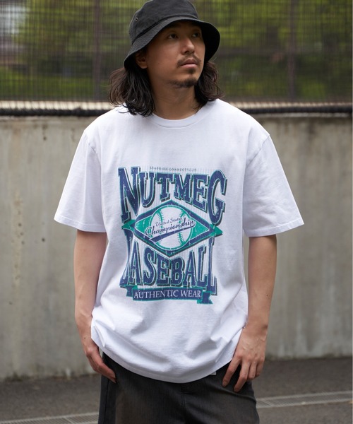 NO NEED(ノーニード)の「【NUTMEG/ナツメグ】BASEBALL T(Tシャツ/カットソー・メンズ・チャコール/グレー/ブラック/ホワイト/ネイビー・LL/M/L)」の15枚目の写真