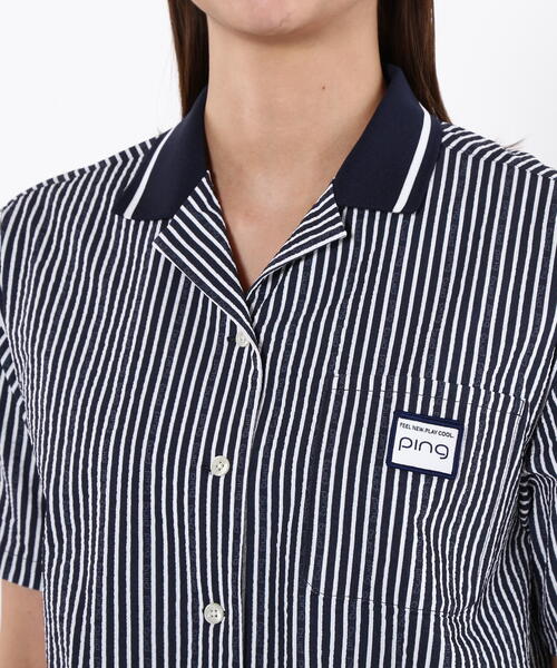 セール】【PING APPAREL】全方向ストレッチサッカー半袖