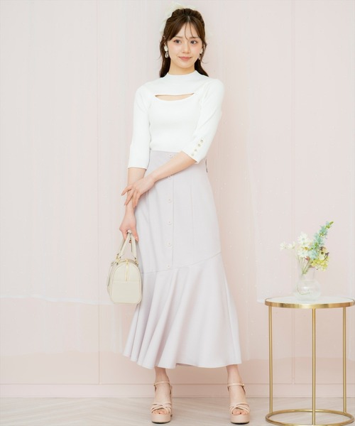 willselection デコルテオープンハイネックプルオーバー WILLSELECTION｜デコルテオープンハイネックプルオーバー
