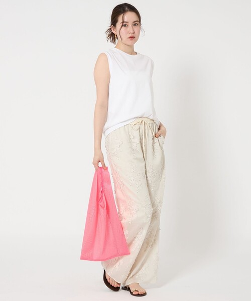 JULY NINE(ジュライナイン)の「<JULY NINE>メッシュ トートバッグ(トートバッグ・レディース・イエロー/ピンク・FREE)」の3枚目の写真