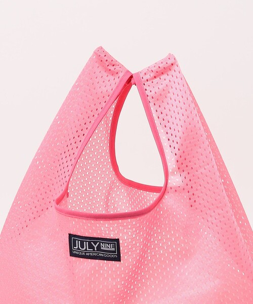 JULY NINE(ジュライナイン)の「<JULY NINE>メッシュ トートバッグ(トートバッグ・レディース・イエロー/ピンク・FREE)」の10枚目の写真
