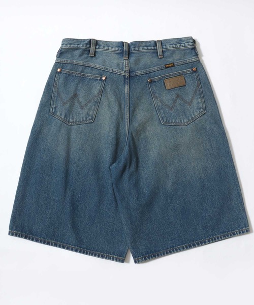 Wrangler(ラングラー)の「Wrangler(ラングラー)DENIM SHORTS/ヴィンテージウォッシュ・ダメージ加工デニムショーツ メンズ レディース ユニセックス/ジョーツ(デニムパンツ・メンズ・ライトインディゴブルー/インディゴブルー・M/L/XL/S)」の4枚目の写真