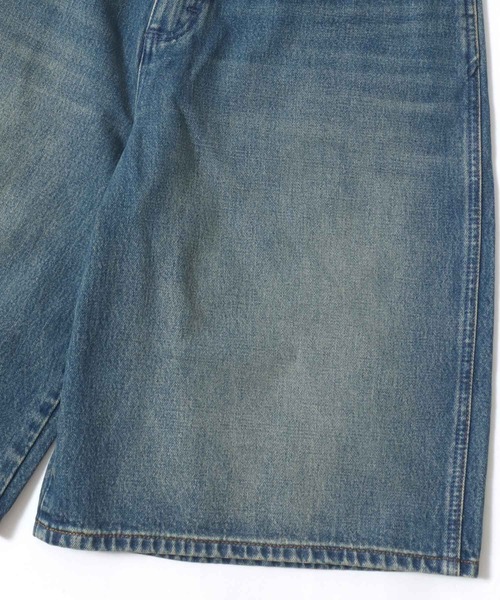 Wrangler(ラングラー)の「Wrangler(ラングラー)DENIM SHORTS/ヴィンテージウォッシュ・ダメージ加工デニムショーツ メンズ レディース ユニセックス/ジョーツ(デニムパンツ・メンズ・ライトインディゴブルー/インディゴブルー・M/L/XL/S)」の7枚目の写真