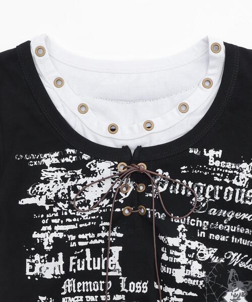 dispark（ディスパーク）の「DISPARK/ハトメネックデザインSSトップス（Tシャツ/カットソー・レディース・ブラック/ブラウン・FREE）」の20枚目の写真