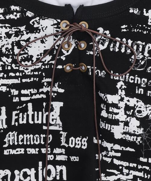 dispark（ディスパーク）の「DISPARK/ハトメネックデザインSSトップス（Tシャツ/カットソー・レディース・ブラック/ブラウン・FREE）」の21枚目の写真