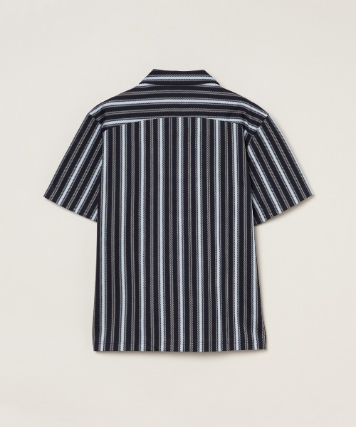 three dots(スリードッツ)の「ラッセル 半袖シャツ(シャツ/ブラウス・メンズ・サックスブルー/ライトホワイト・MEDIUM/LARGE/SMALL)」の4枚目の写真