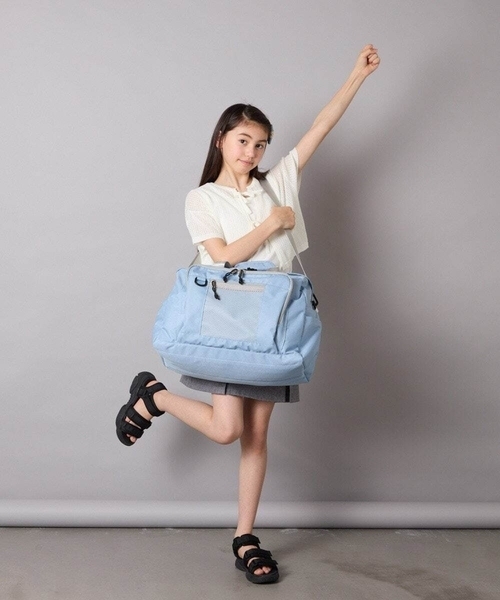 a.v.v（アーヴェヴェ）の「[KIDS]【修学旅行／林間学校】３WAYボストンバッグ（ボストンバッグ・キッズ・ダークインディゴブルー/ブラック・120）」の7枚目の写真
