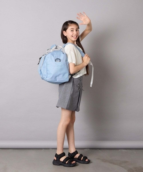 a.v.v（アーヴェヴェ）の「[KIDS]【修学旅行／林間学校】３WAYボストンバッグ（ボストンバッグ・キッズ・ダークインディゴブルー/ブラック・120）」の8枚目の写真
