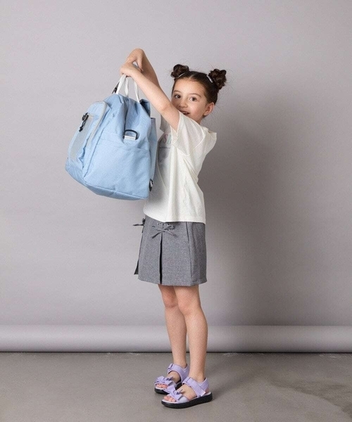 a.v.v（アーヴェヴェ）の「[KIDS]【修学旅行／林間学校】３WAYボストンバッグ（ボストンバッグ・キッズ・ダークインディゴブルー/ブラック・120）」の9枚目の写真