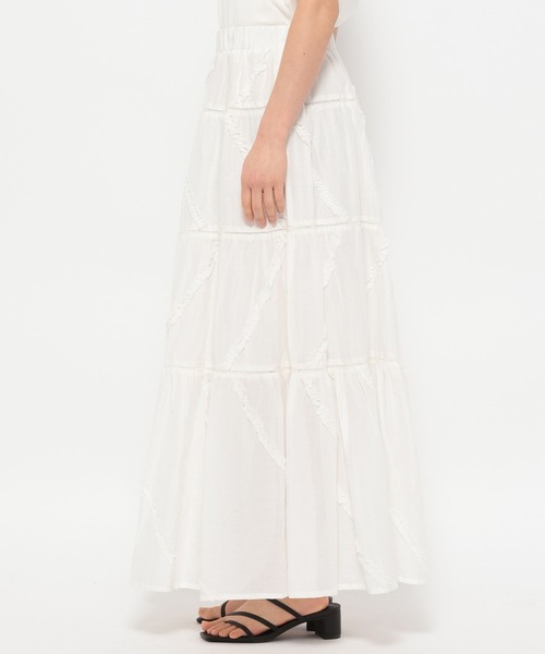 LOWRYS FARM(ローリーズファーム)の「コットンボイルボリュームスカート 289813(スカート・レディース・レッド/ホワイト/ブラック・FREE)」の18枚目の写真