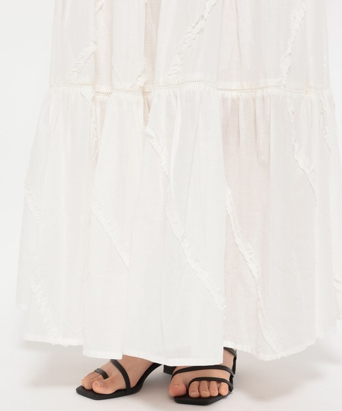 LOWRYS FARM(ローリーズファーム)の「コットンボイルボリュームスカート 289813(スカート・レディース・レッド/ホワイト/ブラック・FREE)」の21枚目の写真